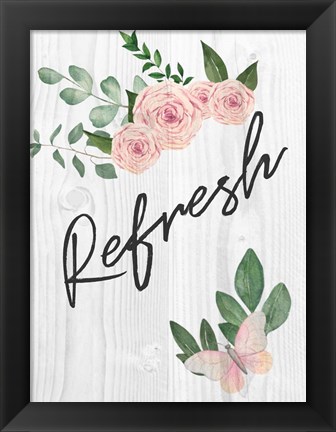 Framed Refresh Florals 1 Print