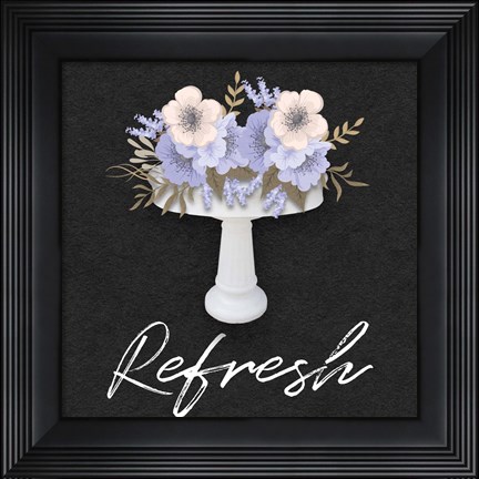 Framed Refresh Floral Sink Print