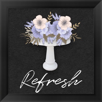 Framed Refresh Floral Sink Print