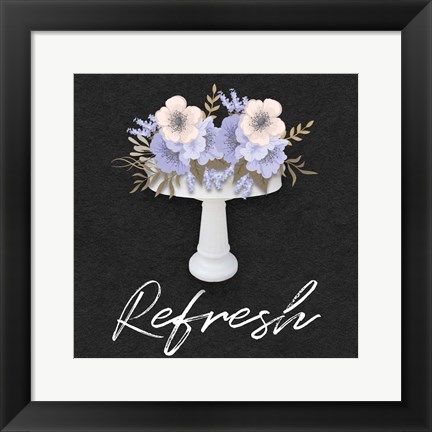 Framed Refresh Floral Sink Print