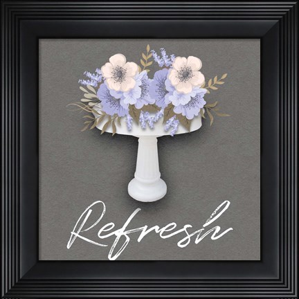 Framed Unwind Floral Sink 2 Print