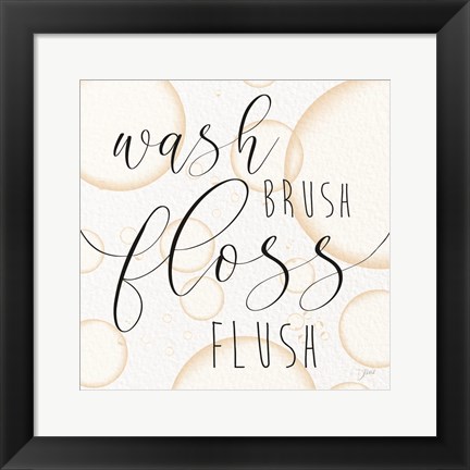 Framed Wash Brush Print