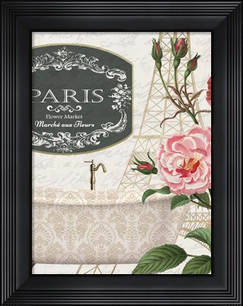 Framed Salle De Bains 1 Print