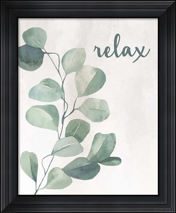 Framed Eucalyptus Bath 1 Print