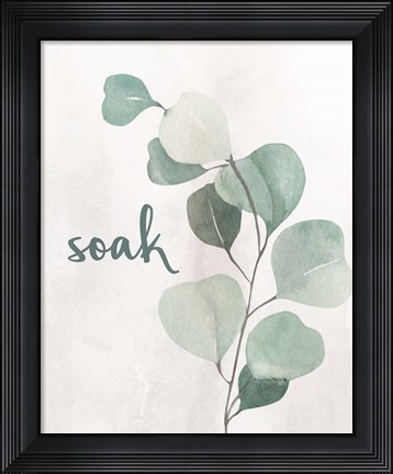 Framed Eucalyptus Bath 2 Print