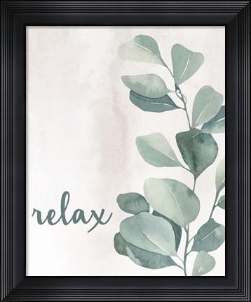 Framed Eucalyptus Bath 3 Print