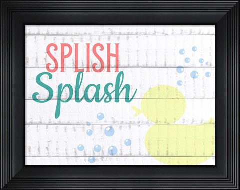Framed Splish Splash Print