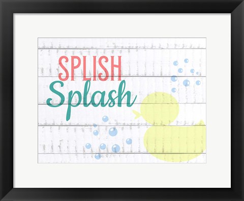 Framed Splish Splash Print