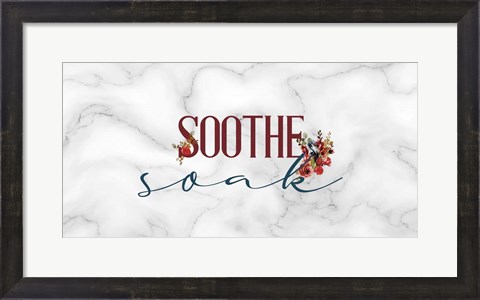 Framed Soothe Soak Panel Print