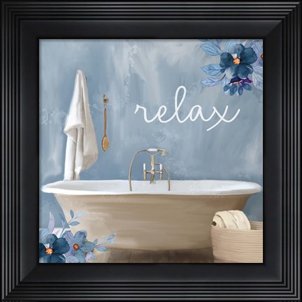 Framed Bath Blues 1 Print