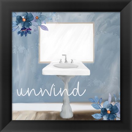 Framed Bath Blues 2 Print