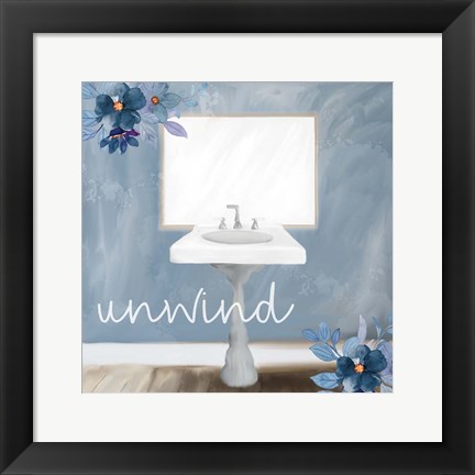 Framed Bath Blues 2 Print