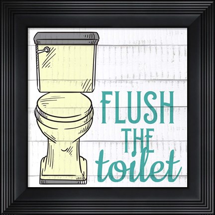 Framed Kids Bath 2 Print