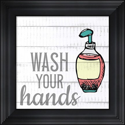 Framed Kids Bath 3 Print