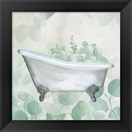 Framed Eucalyptus Unwind 1 Print