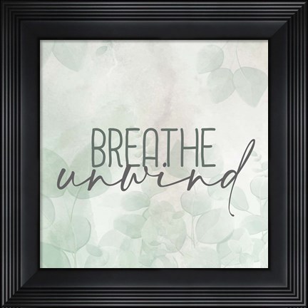Framed Eucalyptus Unwind 2 Print