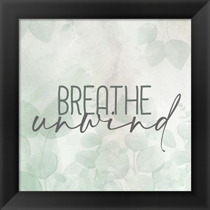 Framed Eucalyptus Unwind 2 Print