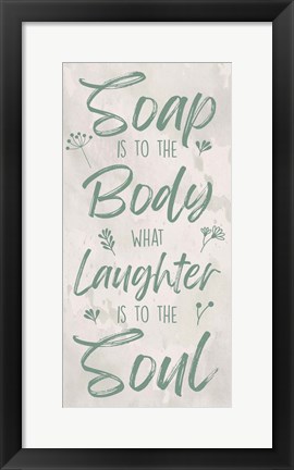 Framed Soap And The Soul Print