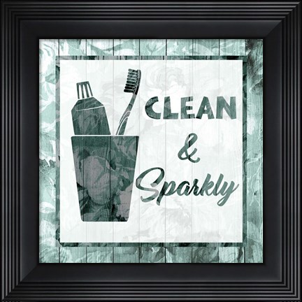 Framed Clean And Sparkly Print