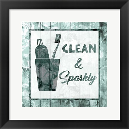 Framed Clean And Sparkly Print