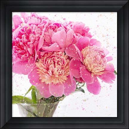 Framed Peonies Print