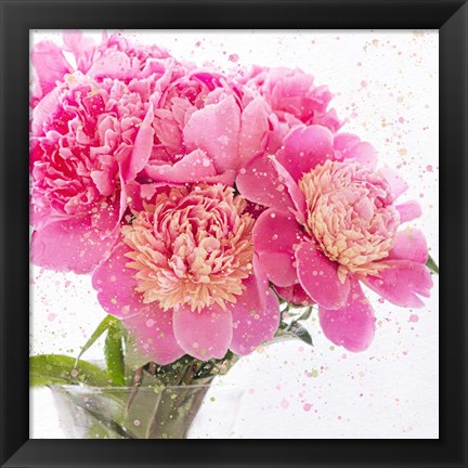 Framed Peonies Print