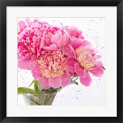 Framed Peonies Print