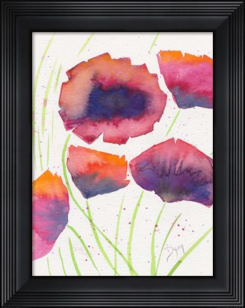 Framed Poppies July Print