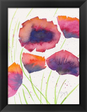 Framed Poppies July Print