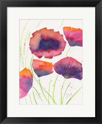 Framed Poppies July Print