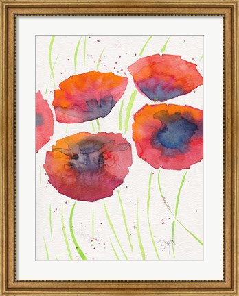 Framed Poppies July 2 Print