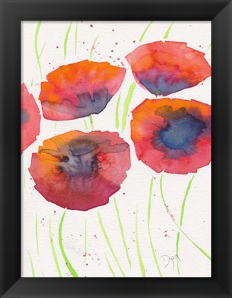 Framed Poppies July 2 Print