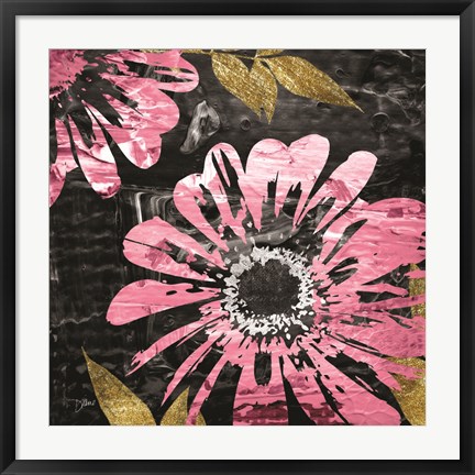 Framed Black Rose 1 Print