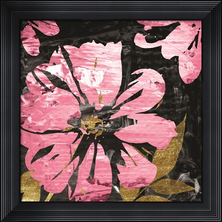 Framed Black Rose 2 Print