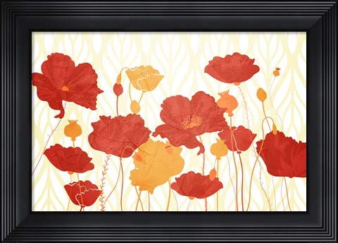 Framed Spring Poppies Print
