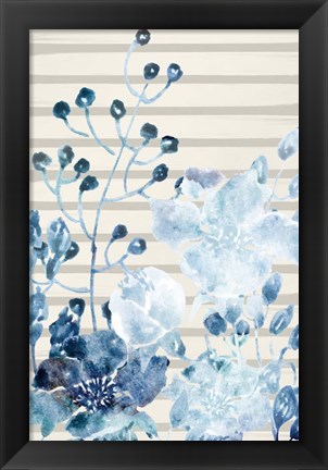 Framed Wildflower Blues 1 Print