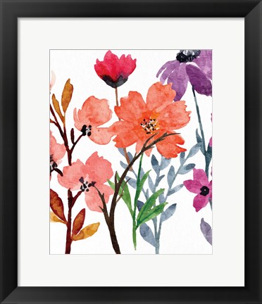 Framed Wildflowers 1 Print