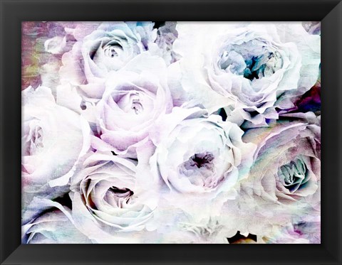 Framed Iridescent Floral 1 Print