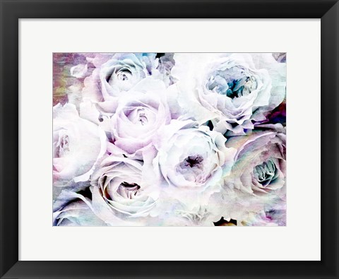 Framed Iridescent Floral 1 Print