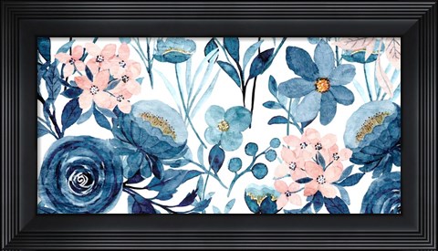 Framed Floral Panel Print