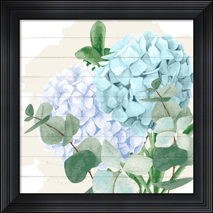 Framed Hydrangea 2 Print