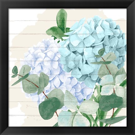 Framed Hydrangea 2 Print