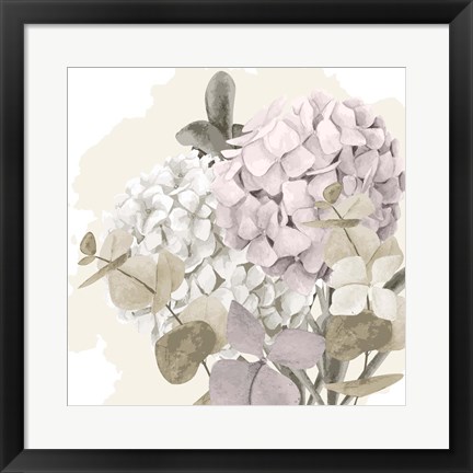 Framed Hydrangea 2 V2 Print