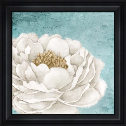 Framed White Peony 2 Print