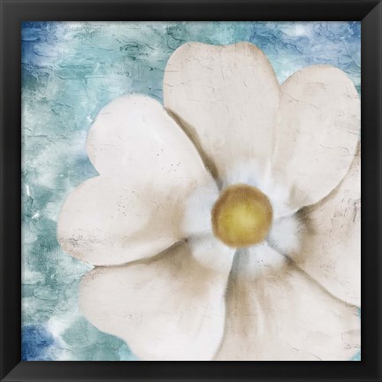 Framed On Teal 2 Print
