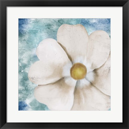 Framed On Teal 2 Print