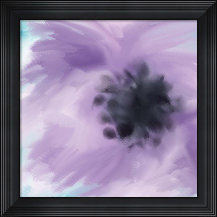 Framed Purple Strokes Print