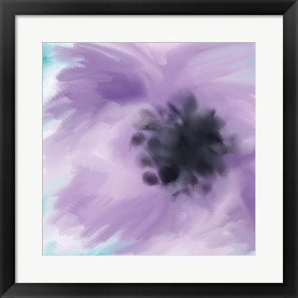 Framed Purple Strokes Print