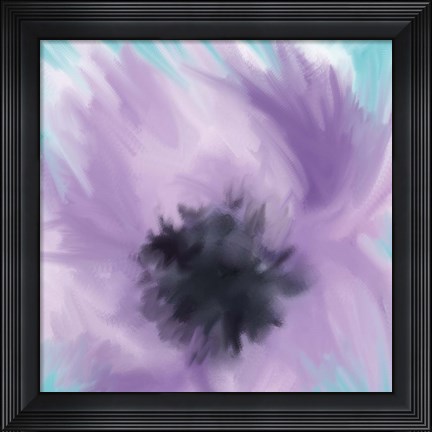 Framed Purple Strokes 2 Print