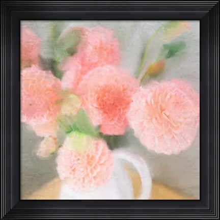 Framed Pink Carnations Print